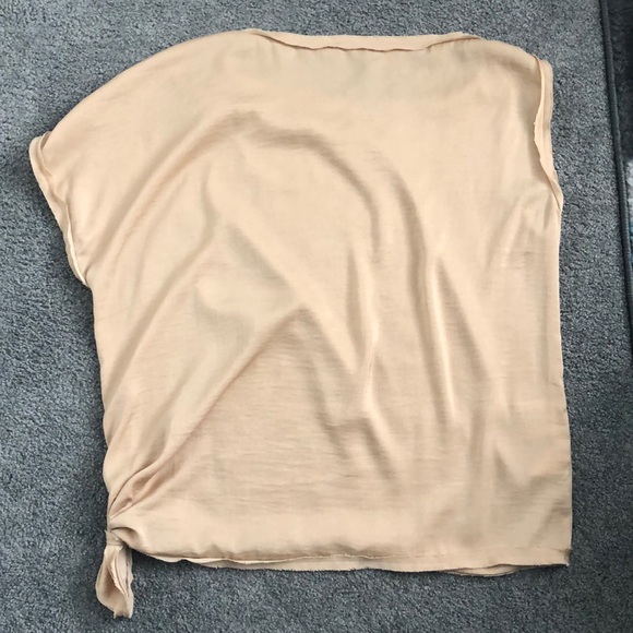 BCBG asymmetrical gold blouse - Picture 3 of 5